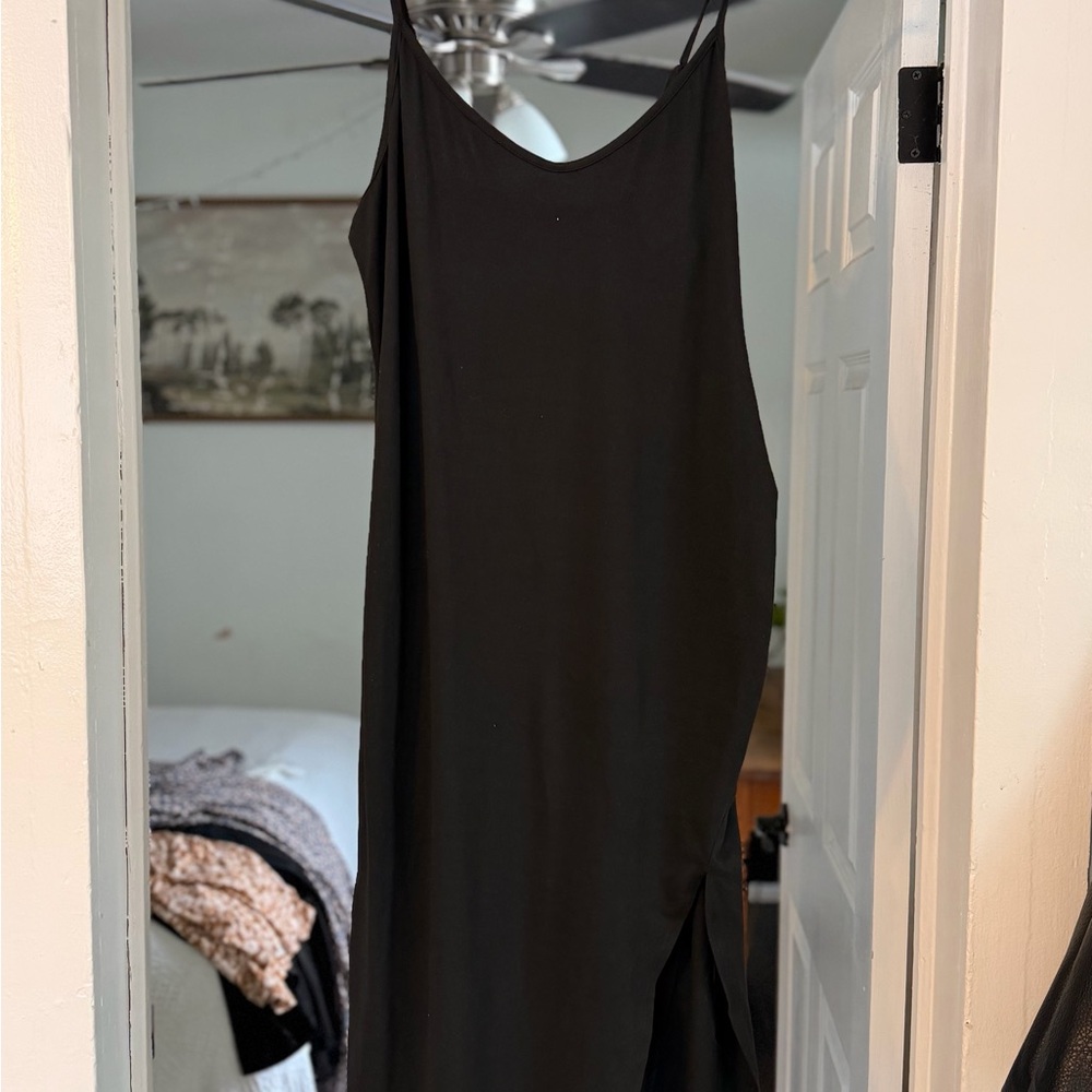 Elegant Black Slip Dress